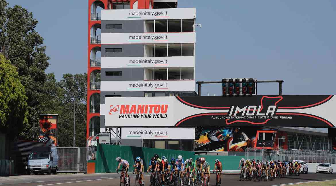 Ciclisti Autodromo Imola GP Fabbi