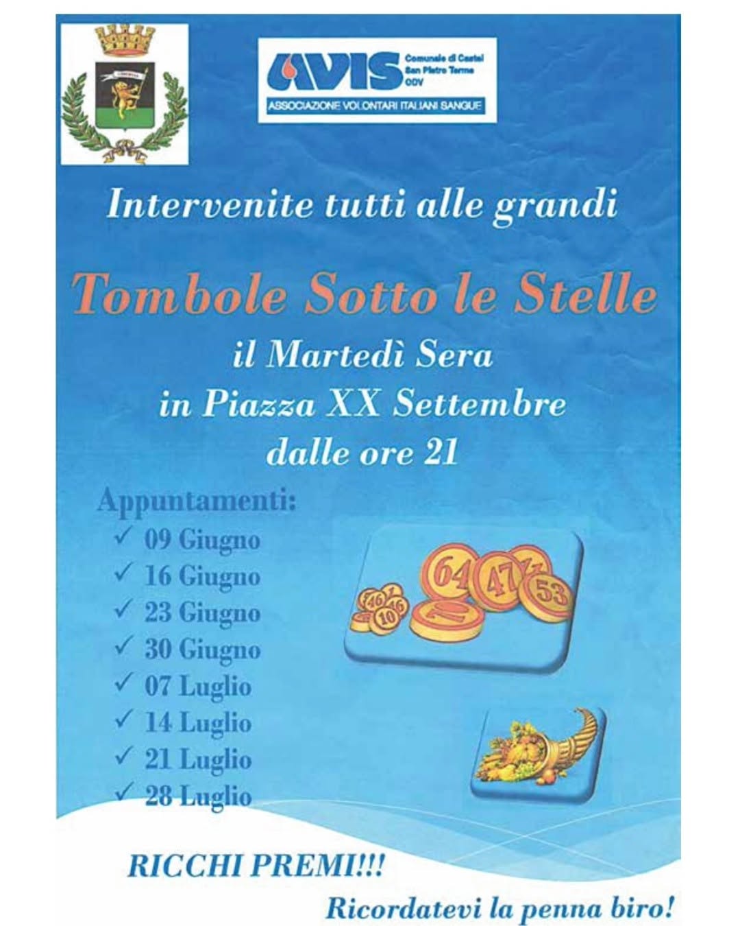 Tombola Avis Castel San Pietro Terme 2026