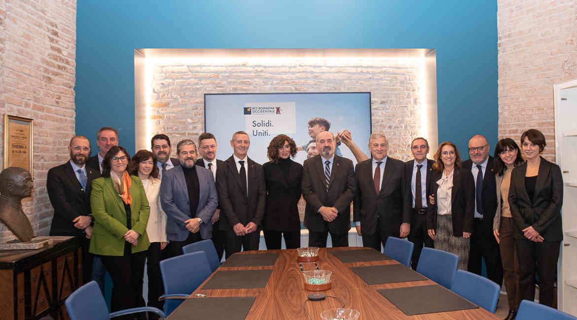 Img BCC20240113 Ministri Tajani Bernini Visita BCC Romagna Occidentale Castel Bolognese 13 Gennaio 2024 DAM7176